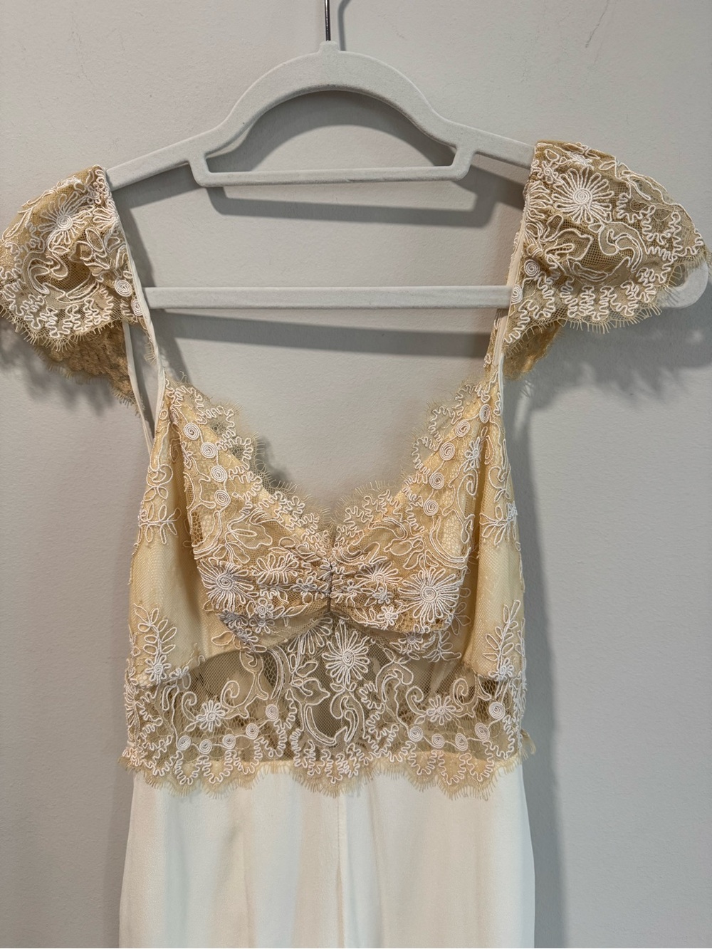 limited edition Free People Cream, Ivory Lace Maxi Dress - Picture 3 of 12
